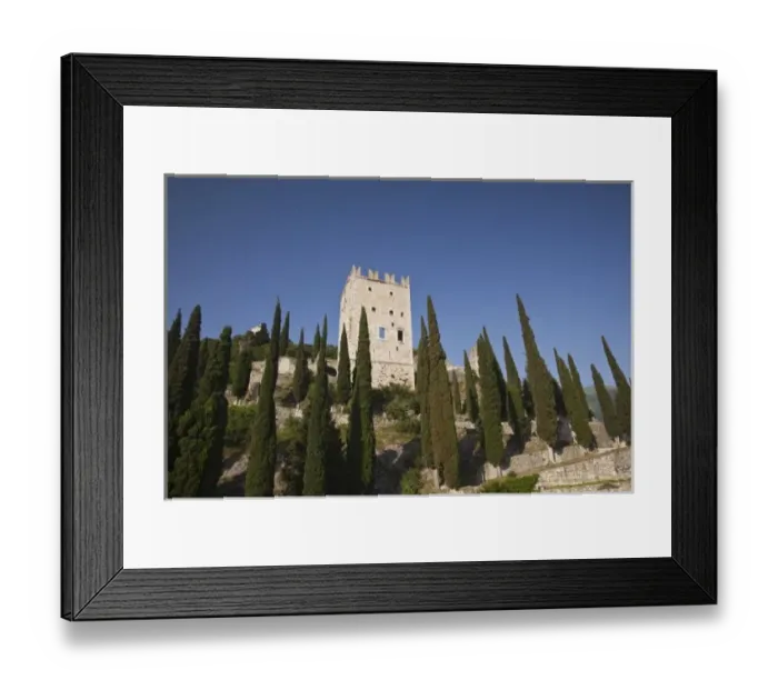Framed Print : Italy, Trento Province, Arco. Castello di Arco