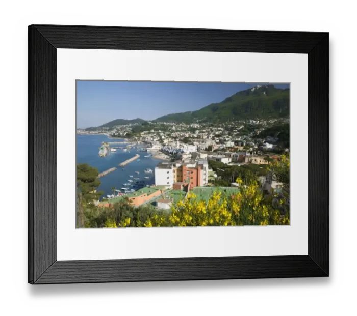 Framed Print : ITALY, Campania, (Bay of Naples), ISCHIA, LACCO AMENO: Town View / Daytime Framed Print : ITALY, Campania, (Bay of Naples), ISCHIA, LACCO AMENO: Town View / Daytime