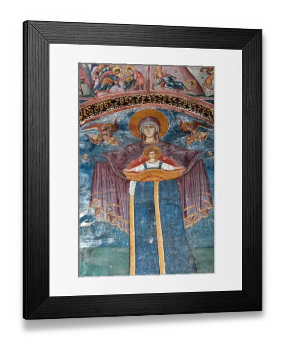 Framed Print : Serbian Orthodox Church, and a UNESCO site, Church of the Holy Apostles, was built