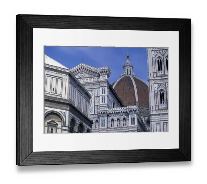 Framed Print : Europe, Italy, Tuscany, Florence. Piazza del Duomo. Duomo detail Framed Print : Europe, Italy, Tuscany, Florence. Piazza del Duomo. Duomo detail