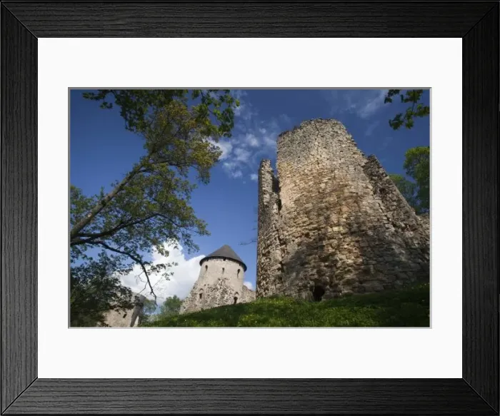 Framed Print : Latvia, Northeastern Latvia, Vidzeme Region, Gauja National Park, Cesis, Cesis Castle