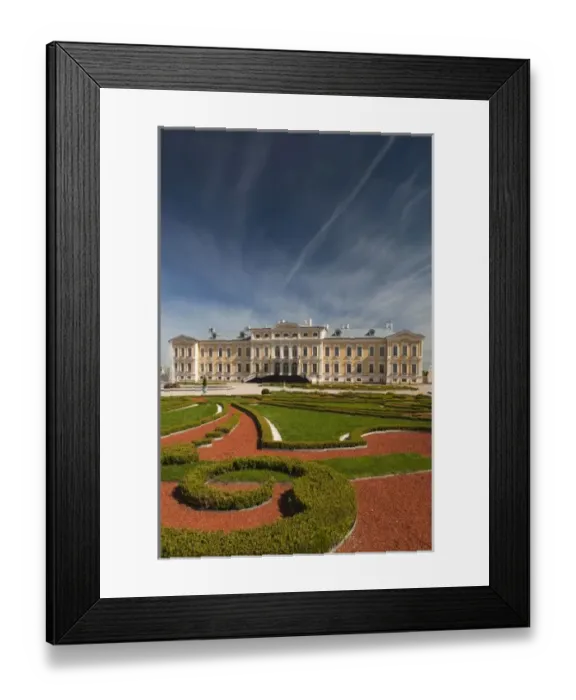 Framed Print : Latvia, Southern Latvia, Zemgale Region, Pilsrundale, Rundale Palace, b. 1740, Bartolomeo Rastrelli Framed Print : Latvia, Southern Latvia, Zemgale Region, Pilsrundale, Rundale Palace, b. 1740, Bartolomeo Rastrelli