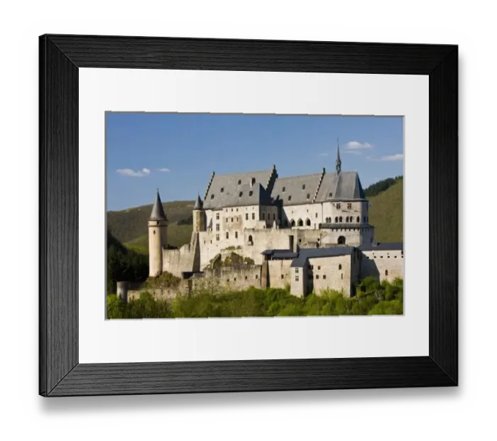 Framed Print : Luxembourg, Vianden. Vianden Chateau (b. 15th c. ) Framed Print : Luxembourg, Vianden. Vianden Chateau (b. 15th c. )