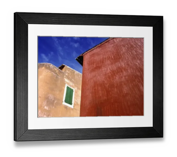 Framed Print : Europe, France, Roussillon. Colorful walls are particular to Rousillon in Provence, France Framed Print : Europe, France, Roussillon. Colorful walls are particular to Rousillon in Provence, France
