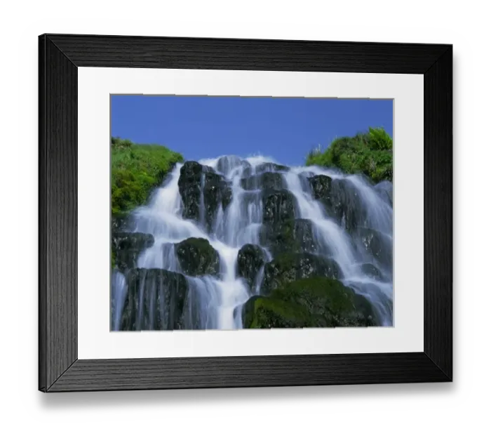 Framed Print : Waterfall, Portree, Isle of Skye, Highlands, Scotland Framed Print : Waterfall, Portree, Isle of Skye, Highlands, Scotland