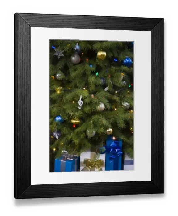 Framed Print : CANADA, British Columbia, Victoria. Christmas Lighting, Butchart Gardens
