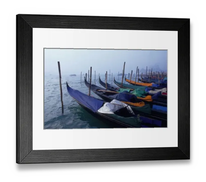 Framed Print : Italy, Venice. Gondolas Framed Print : Italy, Venice. Gondolas