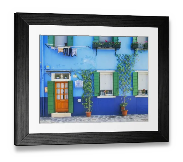 Framed Print : Italy, Burano. A colorful house in Burano near Venice Framed Print : Italy, Burano. A colorful house in Burano near Venice
