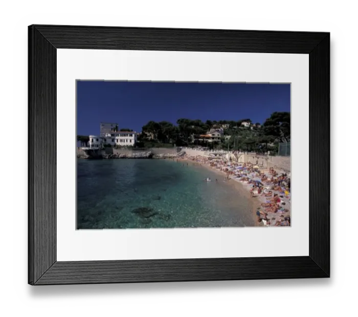 Framed Print : Europe, France, Provence, Bouches, du, Rhone, Cassis, Bestouan Plage (beach) Framed Print : Europe, France, Provence, Bouches, du, Rhone, Cassis, Bestouan Plage (beach)