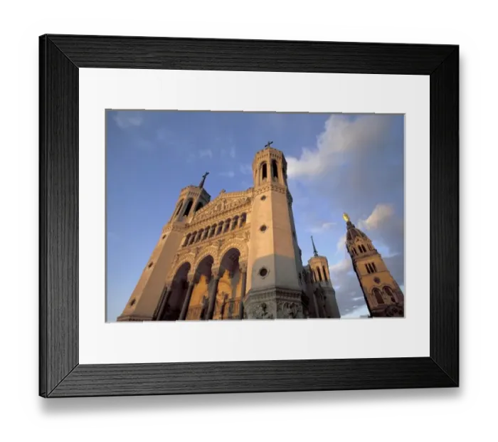 Framed Print : Europe, France, Rhone Valley, Vallee du Rhone, Lyon, Basilique Notre Dame de Fourviere (b Framed Print : Europe, France, Rhone Valley, Vallee du Rhone, Lyon, Basilique Notre Dame de Fourviere (b