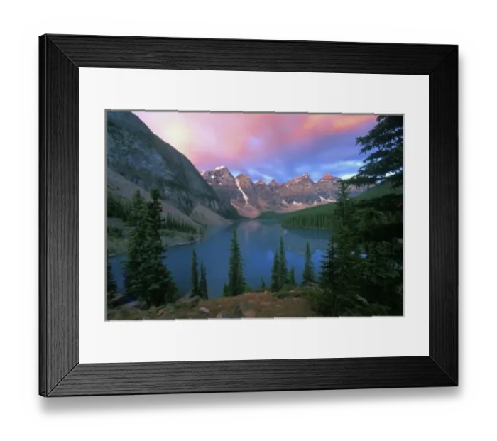 Framed Print : Canada, Alberta, Lake Moraine at Dawn, Banff National Park Framed Print : Canada, Alberta, Lake Moraine at Dawn, Banff National Park
