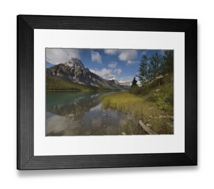 Framed Print : Waterfowl lake along the Icefields parkway, Banff National Park, Banff, Canada Framed Print : Waterfowl lake along the Icefields parkway, Banff National Park, Banff, Canada
