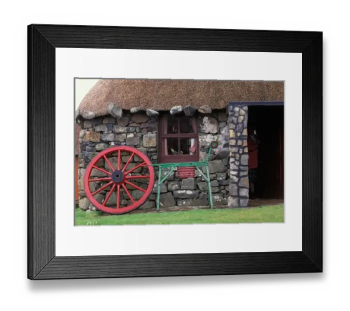Framed Print : United Kingdom, Scotland, Isle of Skye, stone house
