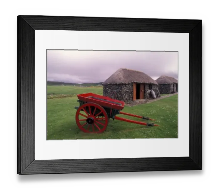 Framed Print : Scotland, Isle of Skye, Kilmuir. Rural landscape and wheelbarrow Framed Print : Scotland, Isle of Skye, Kilmuir. Rural landscape and wheelbarrow