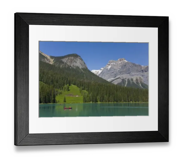 Framed Print : Emerald Lake, Canadian Rockies, British Columbia, Canada