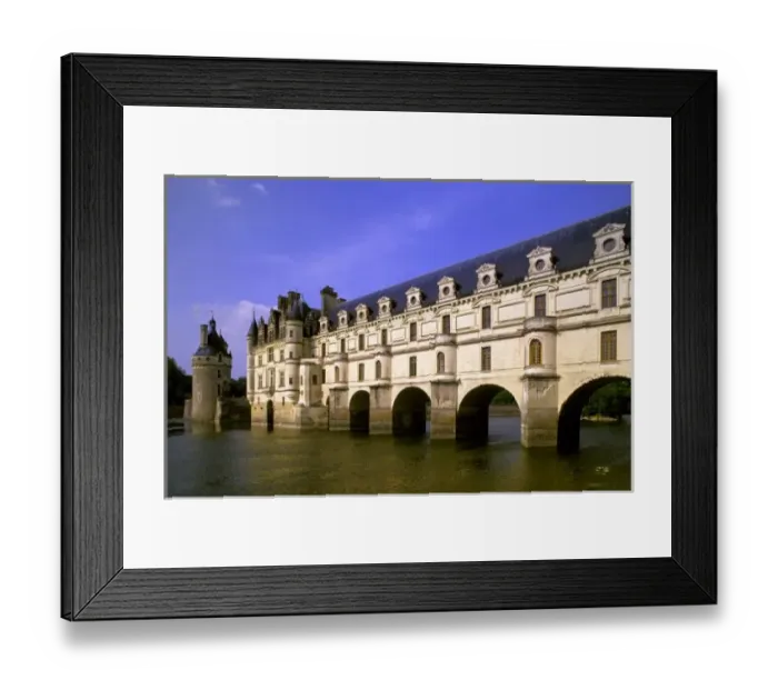 Framed Print : Europe, France, Loire Valley. Chateau Chenonceaux