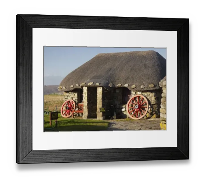 Framed Print : The Skye Museum of Island Life, near Duntulm, Isle of Skye, Scotland, United Kingdom