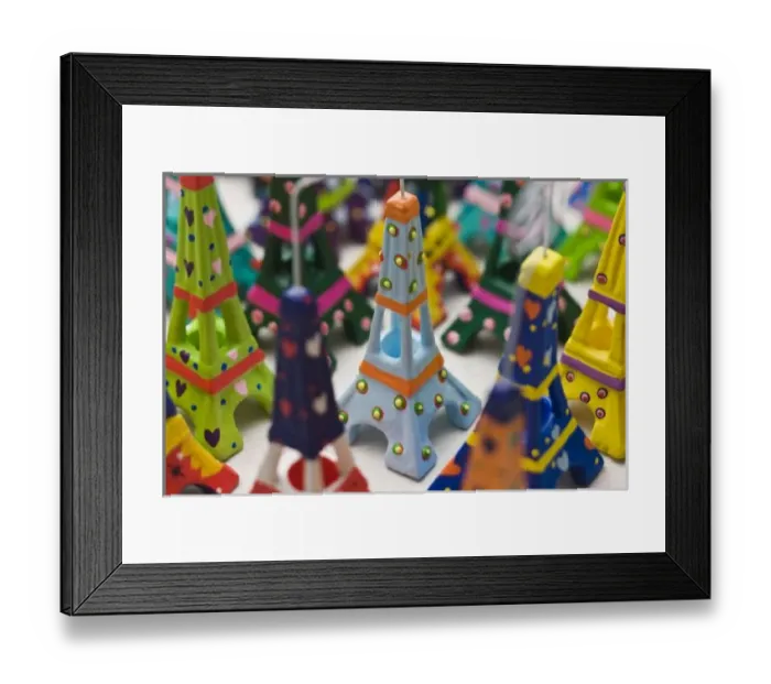 Framed Print : France, Paris, Miniature Eiffel Towers Framed Print : France, Paris, Miniature Eiffel Towers