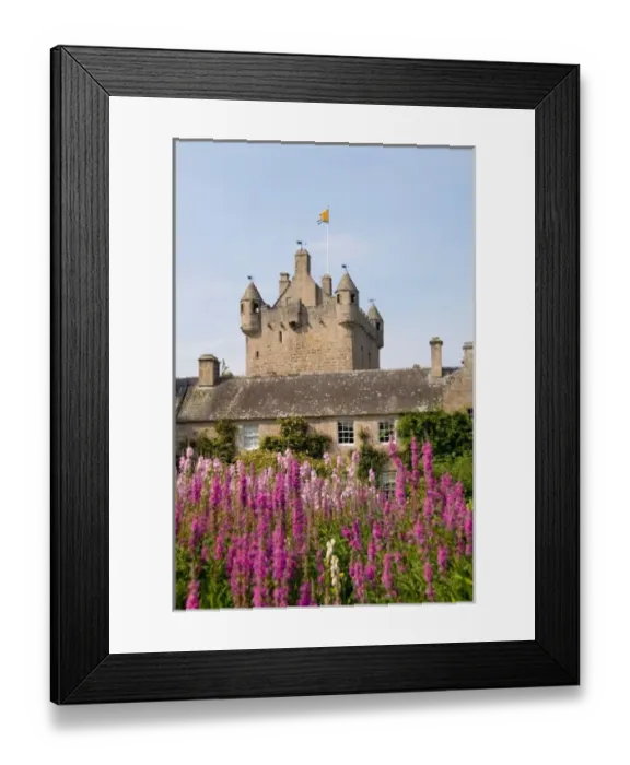 Framed Print : Beautiful gardens and famous castle in Scotland called the Cawdor Castle in Cawdor Framed Print : Beautiful gardens and famous castle in Scotland called the Cawdor Castle in Cawdor