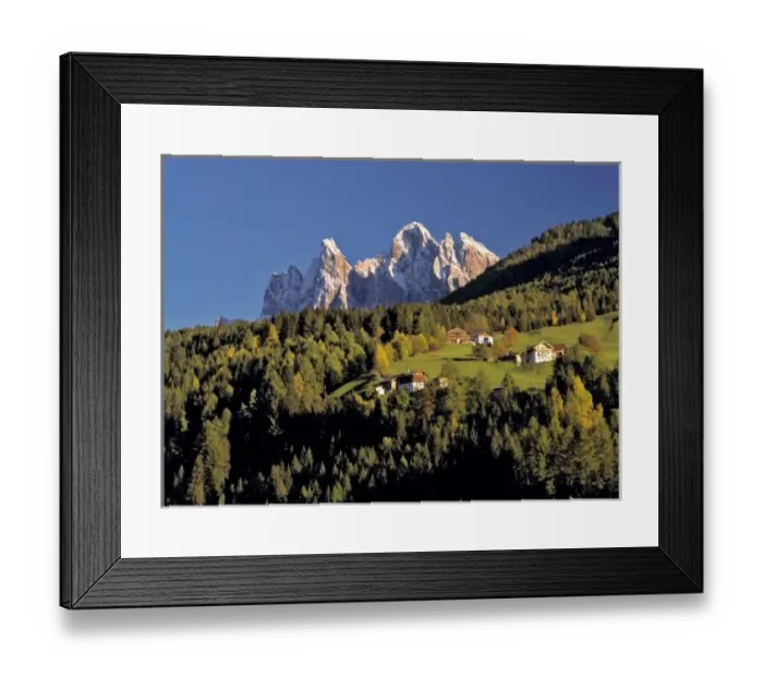 Framed Print : Europe, Italy, San Pietro. The Odle Group seem to be hovering over San Pietro in the Dolomite Alps Framed Print : Europe, Italy, San Pietro. The Odle Group seem to be hovering over San Pietro in the Dolomite Alps