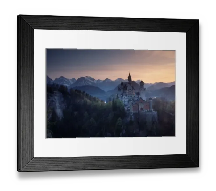 Framed Print : Neuschwanstein Castle, built late 1800s by King Ludwig II, also Disneys symbol Framed Print : Neuschwanstein Castle, built late 1800s by King Ludwig II, also Disneys symbol