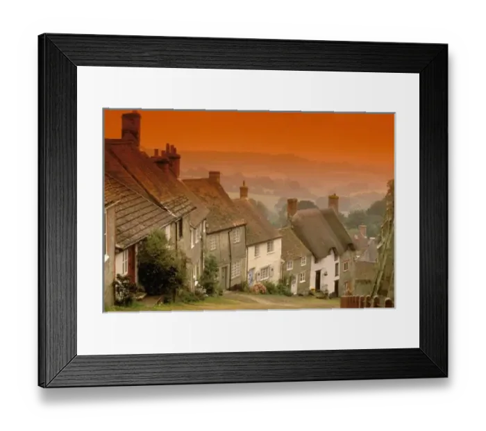 Framed Print : Europe, England, Dorset, Shaftesbury. Gold hill Framed Print : Europe, England, Dorset, Shaftesbury. Gold hill