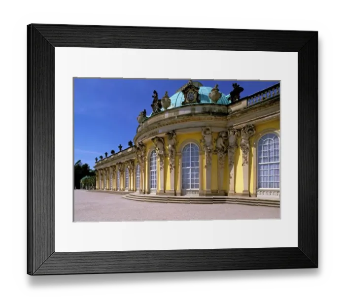 Framed Print : Europe, Germany, Potsdam. Park Sanssouci, Schloss Sanssouci Castle, exterior detail Framed Print : Europe, Germany, Potsdam. Park Sanssouci, Schloss Sanssouci Castle, exterior detail