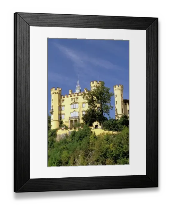 Framed Print : Europe, Germany, Bayern (Bavaria), Fussen. Hoheschwangau Castle of Neogothic design Framed Print : Europe, Germany, Bayern (Bavaria), Fussen. Hoheschwangau Castle of Neogothic design