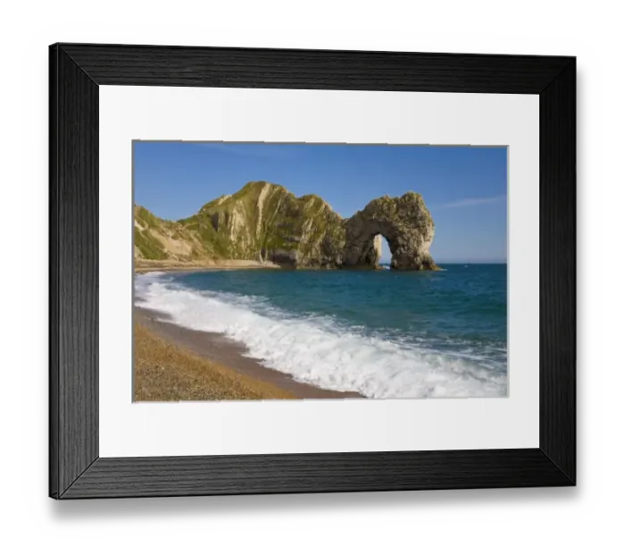 Framed Print : Durdle Door, Lulworth Cove, Jurassic Coast, Dorset, England