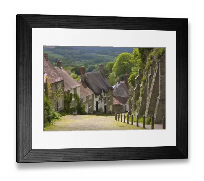 Framed Print : Cottages at Gold