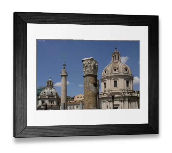 Framed Print : Italy. Rome. Forum of Trajan. Trajans Column, ruins of Basilica Ulpia and Church Framed Print : Italy. Rome. Forum of Trajan. Trajans Column, ruins of Basilica Ulpia and Church