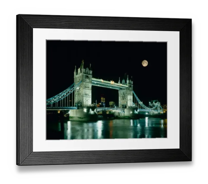 Framed Print : Tower Bridge at Night, London, England