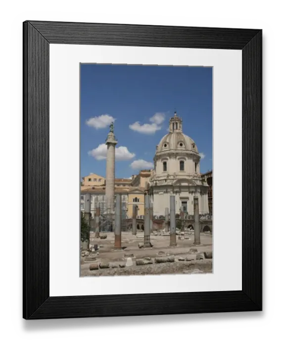 Framed Print : Italy. Rome. Forum of Trajan. Trajans Column, ruins of Basilica Ulpia and Church Framed Print : Italy. Rome. Forum of Trajan. Trajans Column, ruins of Basilica Ulpia and Church