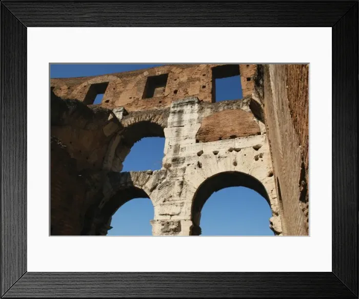 Framed Print : Roman Art. The Colosseum or Flavian Amphitheatre. Inside view. Detail. Rome. Italy Framed Print : Roman Art. The Colosseum or Flavian Amphitheatre. Inside view. Detail. Rome. Italy