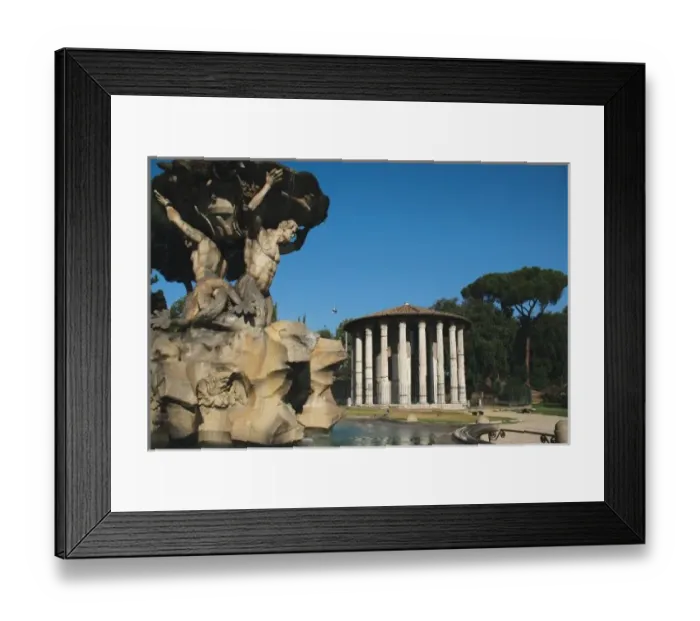 Framed Print : Italy. Rome. The circular temple of Hercules Victor. Built in the 2nd century B. C