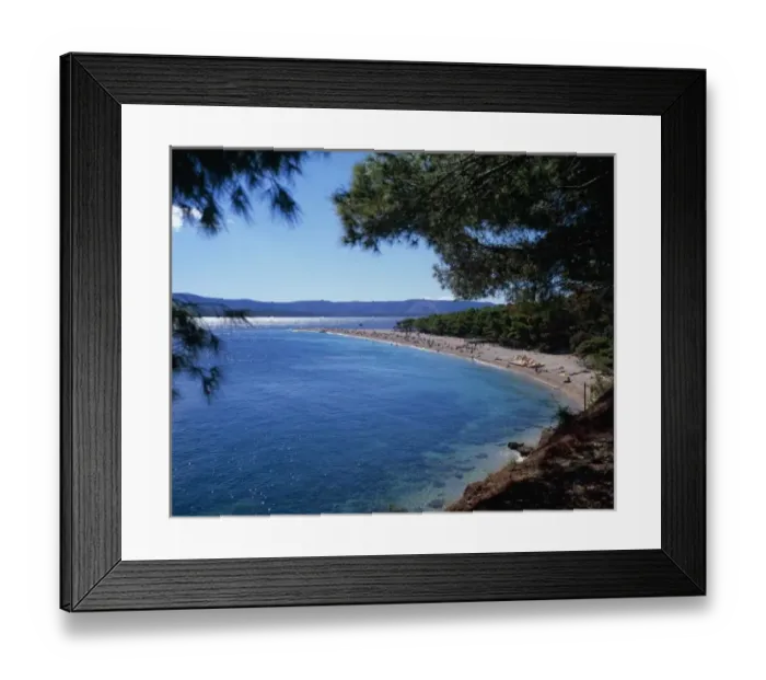 Framed Print : Croatia, Brac Island, Bol, Golden Cape Beach Framed Print : Croatia, Brac Island, Bol, Golden Cape Beach