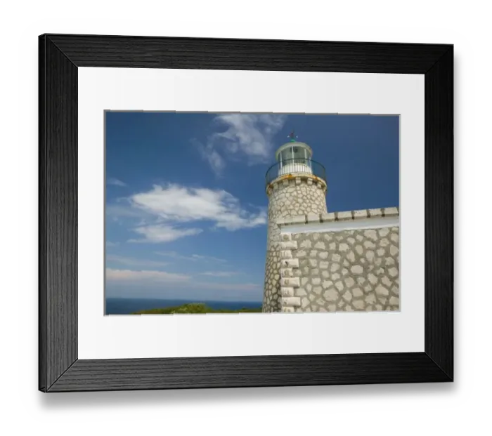 Framed Print : GREECE, Ionian Islands, ZAKYNTHOS, CAPE SKINARI: Cape Skinari Lighthouse