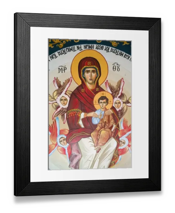 Framed Print : GREECE, Ionian Islands, ZAKYNTHOS, MACHERADO: Eleftherotria Monastery / Interior Framed Print : GREECE, Ionian Islands, ZAKYNTHOS, MACHERADO: Eleftherotria Monastery / Interior