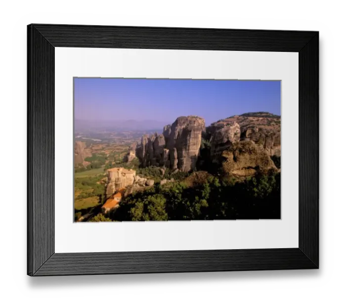 Framed Print : Europe, Greece, Thessaly, Meteora, Kastraki. Monastaries of Meteora Framed Print : Europe, Greece, Thessaly, Meteora, Kastraki. Monastaries of Meteora