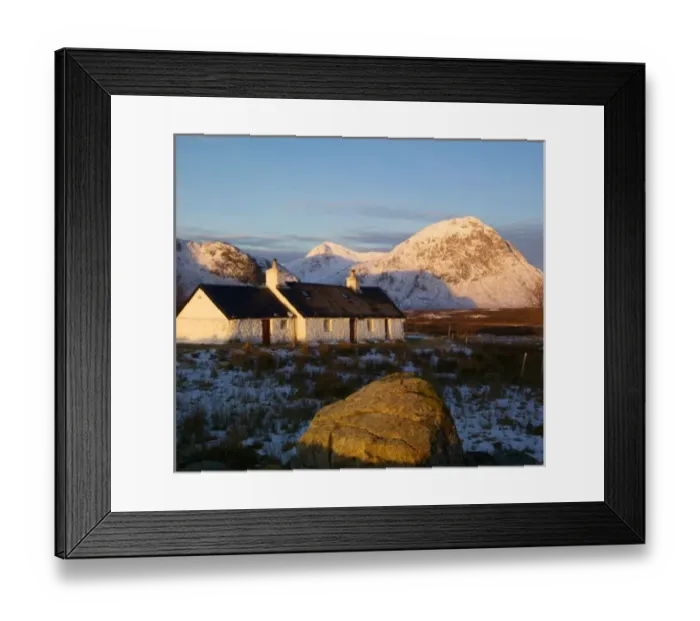 Framed Print : Blackrock Cottage, Glencoe, Highlands, Scotland Framed Print : Blackrock Cottage, Glencoe, Highlands, Scotland