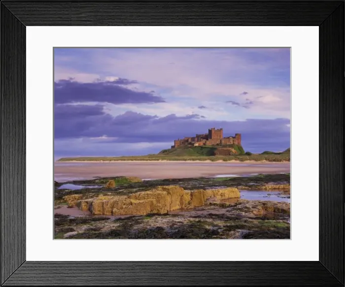 Framed Print : England, Northumberland, Bamburgh Castle