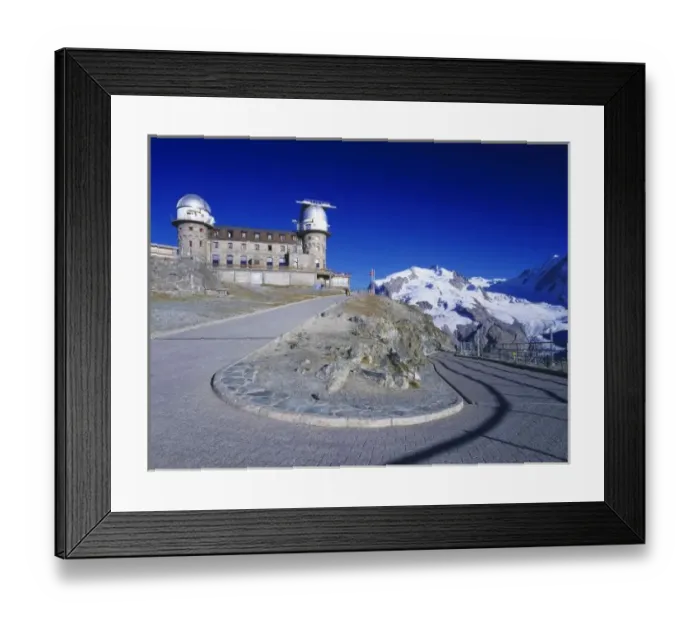 Framed Print : Kulm hotel and trail, Gornergrat, Zermatt, Swiss Alps, Switzerland Framed Print : Kulm hotel and trail, Gornergrat, Zermatt, Swiss Alps, Switzerland