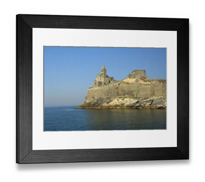 Framed Print : Europe, Italy, Portovenere aka Porto Venere. Gothic church of San Pietro (aka St Framed Print : Europe, Italy, Portovenere aka Porto Venere. Gothic church of San Pietro (aka St