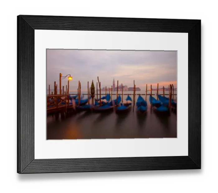 Framed Print : Italy, Venice. Anchored gondolas at twilight. Credit as: Jim Zuckerman / Jaynes Gallery Framed Print : Italy, Venice. Anchored gondolas at twilight. Credit as: Jim Zuckerman / Jaynes Gallery