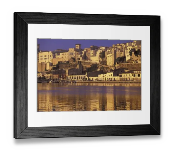 Framed Print : Europe, Spain, Balearics, Menorca, Mao. Dawn light on Mao and harbor view Framed Print : Europe, Spain, Balearics, Menorca, Mao. Dawn light on Mao and harbor view