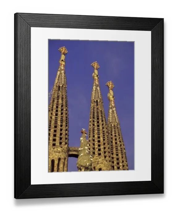 Framed Print : Europe, Spain, Barcelona Sagrada Familia Cathedral (Antonio Gaudi), morning Framed Print : Europe, Spain, Barcelona Sagrada Familia Cathedral (Antonio Gaudi), morning