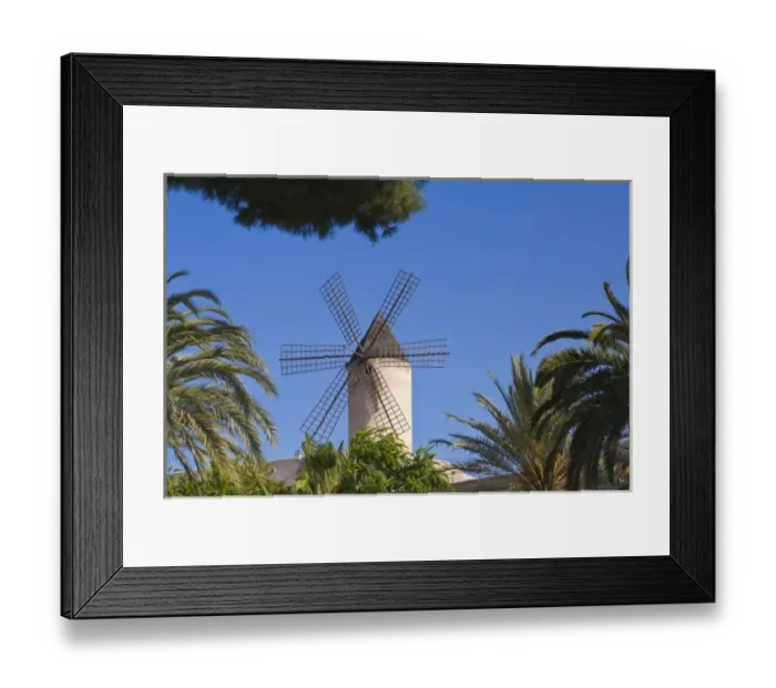 Framed Print : Windmill, Palma, Mallorca, Spain Framed Print : Windmill, Palma, Mallorca, Spain