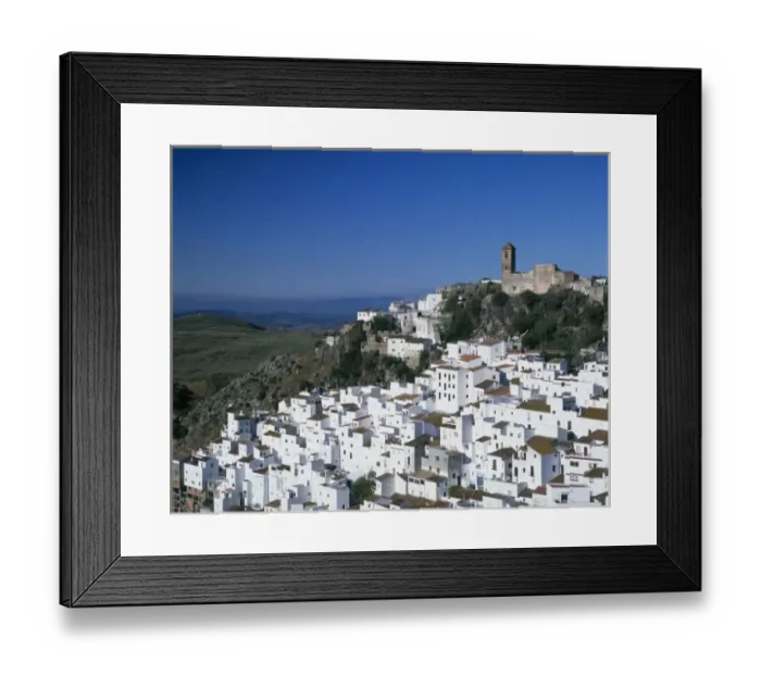 Framed Print : White Village of Casares, Andalusia, Spain