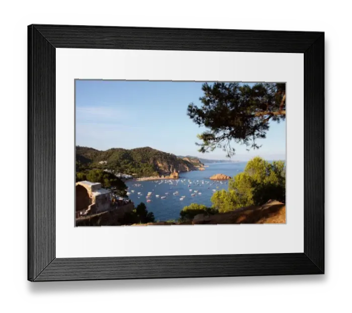 Framed Print : TOSSA DE MAR. Town located in the Costa Brava. Landscape coast. La Selva Region. Girona Province