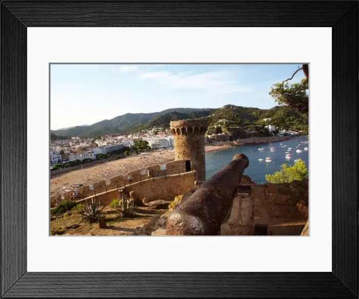 Framed Print : TOSSA DE MAR. Town located in the Costa Brava. Landscape coast. La Selva Region. Girona Province